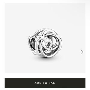 Pandora ‘Always Together’ Silver Heart Charm